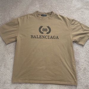 BB Balenciaga T-shirt in dark beige